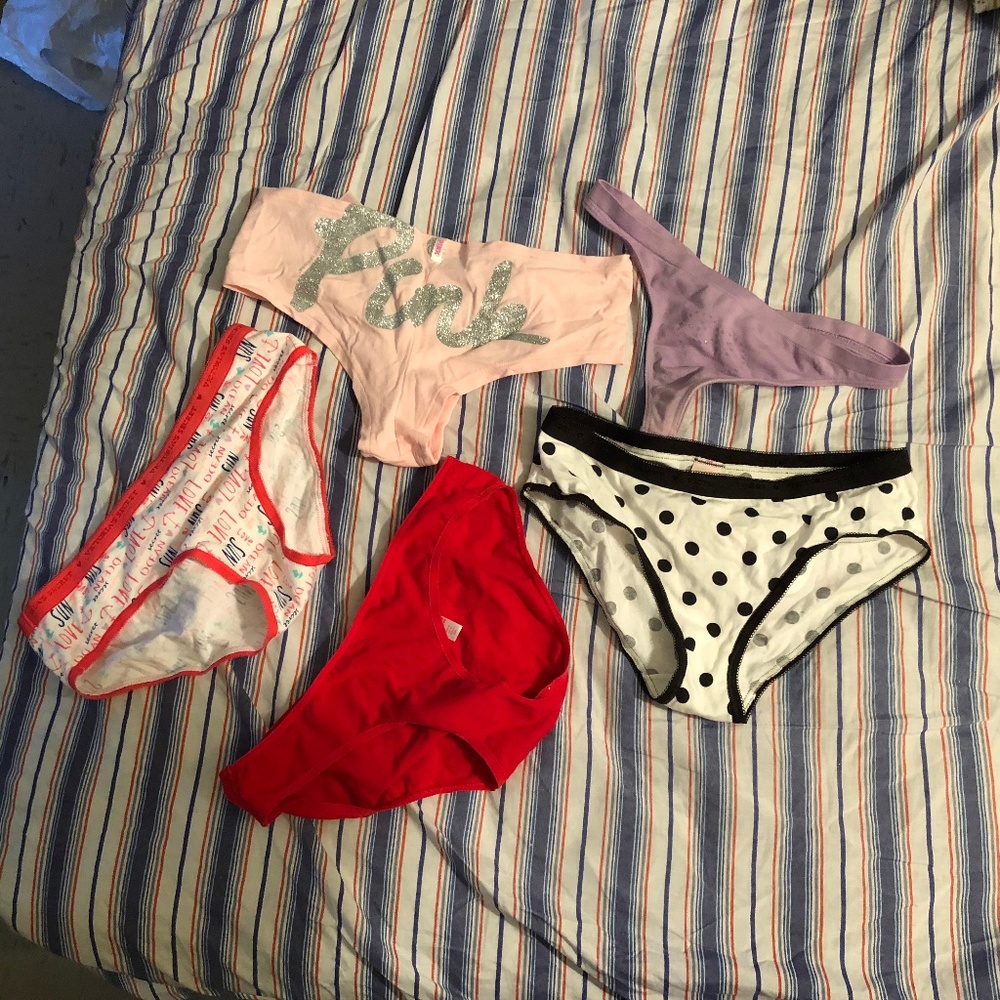 Bundle of 5 Victoria's Secret PINK Undies NWOT
